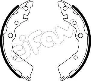 Фото kia комплект барабанних колодок picanto ii (ta) 1.0 11-17 CIFAM 153-588 KIA Комплект барабанних колодок PICANTO II (TA) 1.0 11-17 CIFAM 153-588