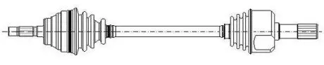 OPEL піввісь ліва Combo 01-, Corsa C 00- (c ABS) CIFAM 655-769