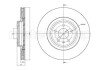 AUDI диск гальмівний передній вент. (345*29,5) AUDI Q5 08-. CIFAM 800-1247C (фото 1)