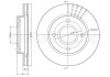 Гальмівний диск перед. Courier/Escort/Fiesta/KA/Orion (87-11) CIFAM 800-169 (фото 1)