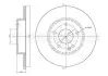 Диск тормозной перед. DB W202 93-00 CIFAM 800-313C (фото 1)