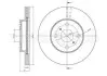 Диск тормозной (передний) Toyota Yaris 1.0 99-05 CIFAM 800-717C (фото 1)
