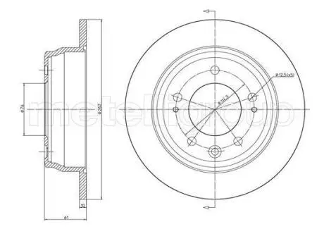 KIA диск гальмівний задн. Ceed CIFAM 800-928C