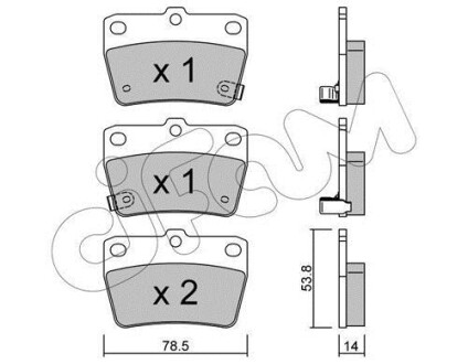 Тормозные колодки зад. DR5/RAV 4 (01-21) CIFAM 822-431-0