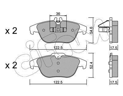 Тормозные колодки зад. MB W204 1.8-2.3 07-(ATE) CIFAM 822-666-0