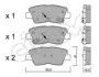 Тормозные колодки зад. Hyundai i30/i40 11-/Kia Cee&#039;d 12- (akebono) CIFAM 822-886-1 (фото 1)