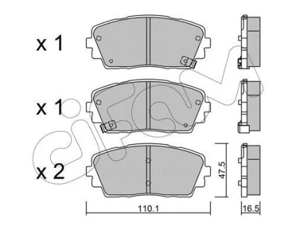 KIA гальмівні колодки передн.Picanto 11- CIFAM 822-941-0