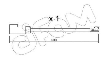 FORD датчик зносу гальм. колод. Transit 16- CIFAM SU.340