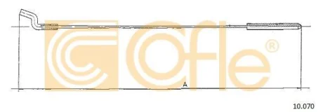 Трос акселератора COFLE 10.070