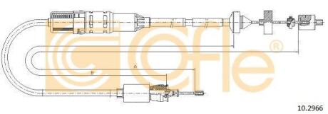 Трос сцепления COFLE 10.2966