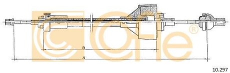 Трос зчеплення COFLE 10.297