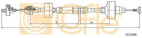 Трос сцепления (с ручной регулировкой) (917 мм) VW Golf Vento 91-98 COFLE 10.3144