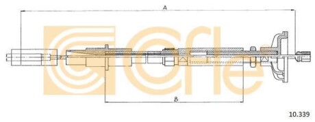 Трос сцепления COFLE 10.339