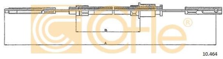 Трос ручника COFLE 10.464