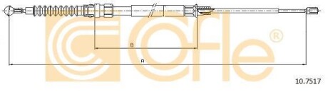 Трос ручника COFLE 10.7517