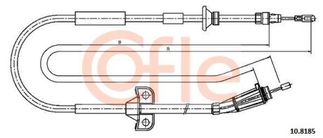 Трос ручника COFLE 10.8185