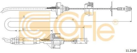 Трос сцепления COFLE 11.2148