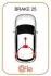 Трос ручного тормоза Opel Astra J 10-15 (электротормоз/универсал) COFLE 11.5841 (фото 2)