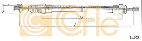 Трос ручника COFLE 11.605