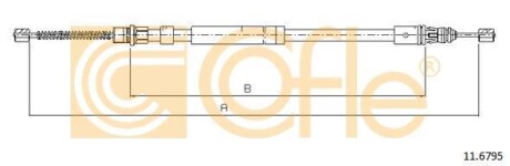 Трос ручника COFLE 11.6795