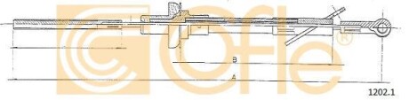 Трос зчеплення COFLE 1202.1