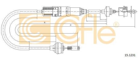 Трос зчеплення COFLE 15.1231