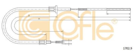 Трос зчеплення COFLE 1702.9