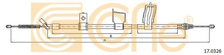 Трос ручника COFLE 17.0326