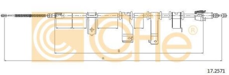 Трос ручника COFLE 17.2571