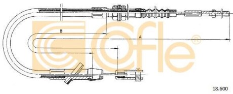 Трос зчеплення COFLE 18.600