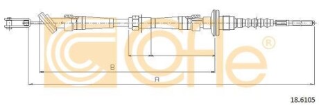 Трос зчеплення COFLE 18.6105