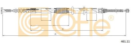 Трос ручника COFLE 461.11