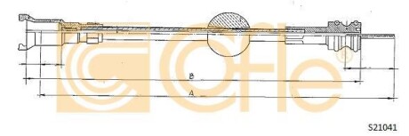 Трос спидометра COFLE S21041