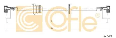 Трос спидометра COFLE S27003
