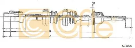 Трос спідометра COFLE S31025