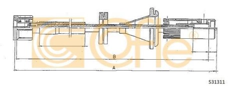 Трос спидометра COFLE S31311