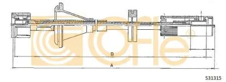 Трос спідометра COFLE S31315