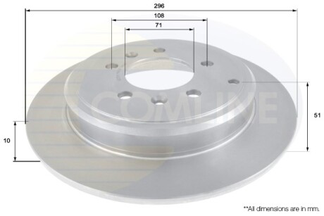 - Диск тормозной COMLINE ADC1549