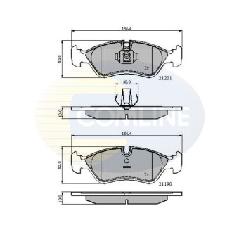 - Гальмівні колодки до дисків COMLINE CBP01007