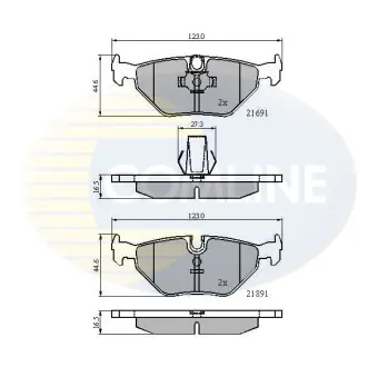 - Гальмівні колодки до дисків COMLINE CBP01011