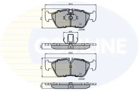 - Тормозные колодки для дисков COMLINE CBP01023