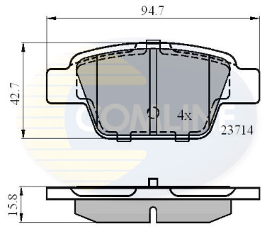 - Тормозные колодки для дисков COMLINE CBP01039