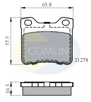 - Тормозные колодки для дисков COMLINE CBP01060