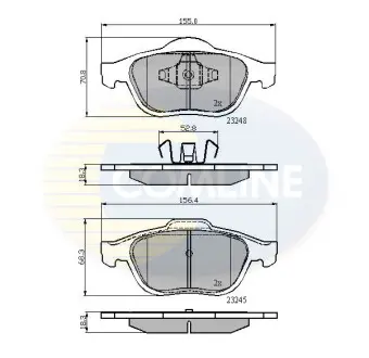 - Тормозные колодки для дисков COMLINE CBP01116