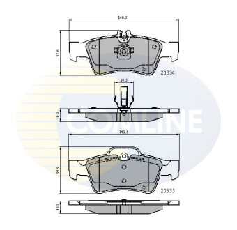 - Тормозные колодки для дисков COMLINE CBP01118