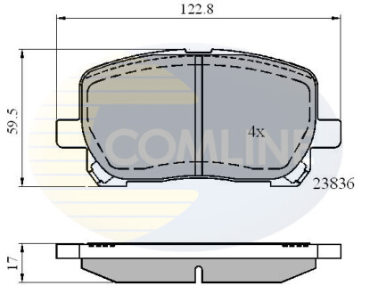 - Тормозные колодки для дисков COMLINE CBP01132