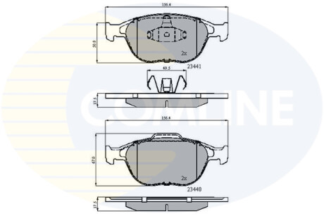 - Тормозные колодки для дисков COMLINE CBP01150