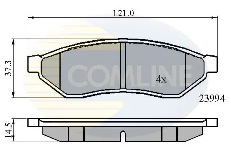 - Тормозные колодки для дисков COMLINE CBP01190
