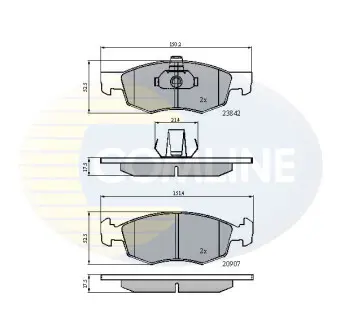 - Тормозные колодки для дисков COMLINE CBP01221