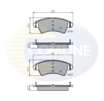 - Тормозные колодки для дисков COMLINE CBP01260